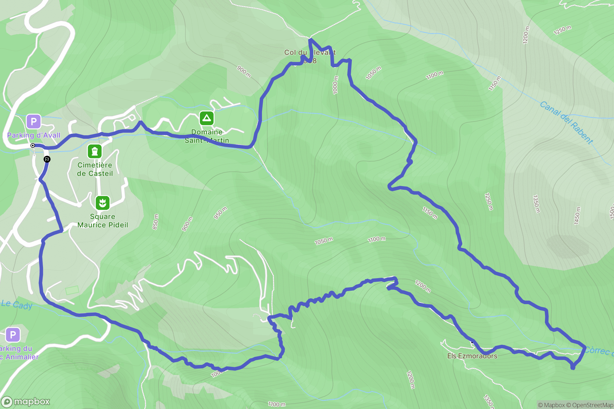Casteil: routekaart voor buitenactiviteiten - France