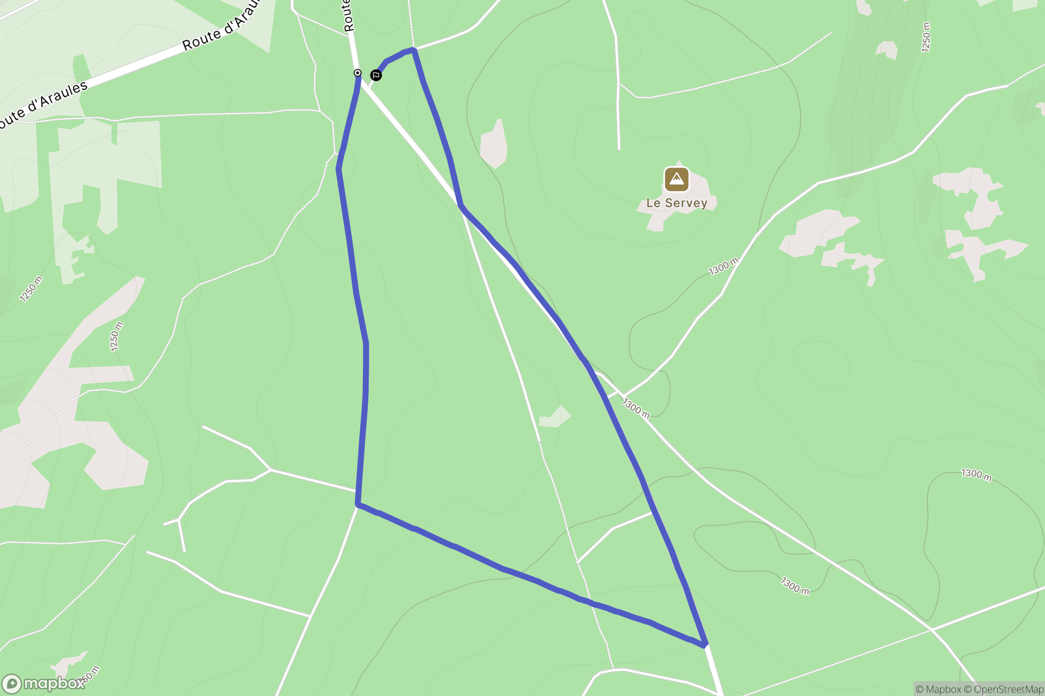 Queyrières: routekaart voor buitenactiviteiten - France
