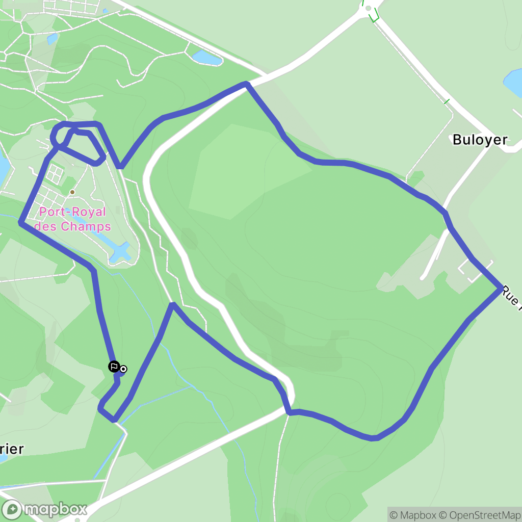 Saint-Lambert : carte du parcours de randonnée - France