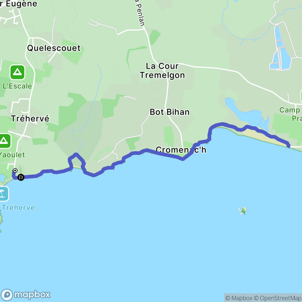 Ambon : carte du parcours de randonnée - France