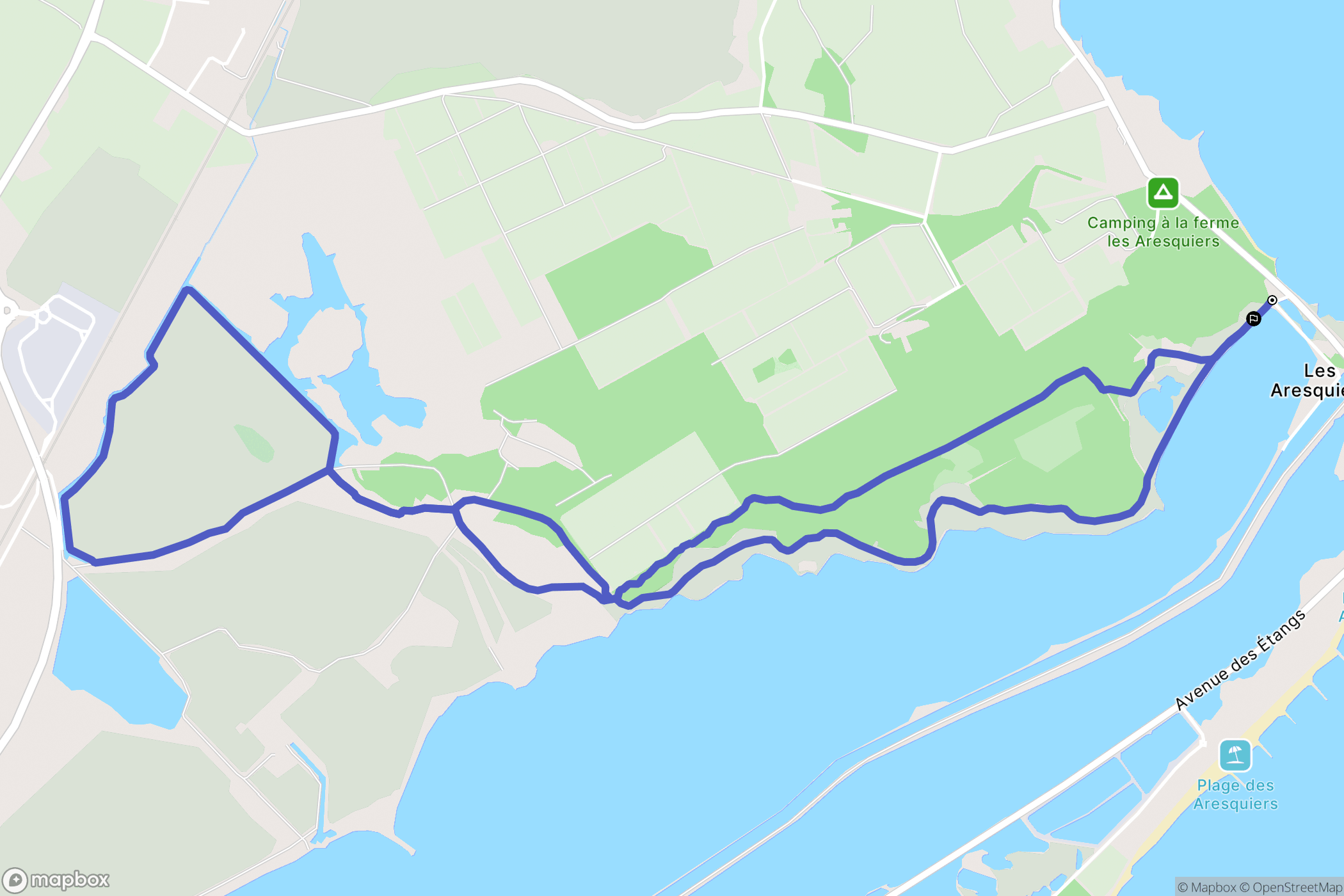 Vic-la-Gardiole : carte du parcours de randonnée - France