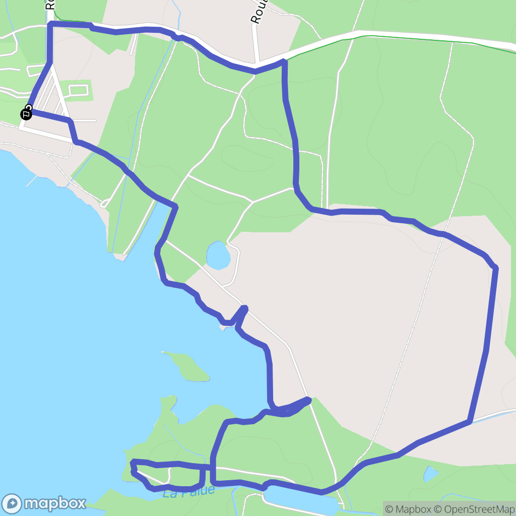 Vielle-Saint-Girons : carte du parcours de randonnée - France