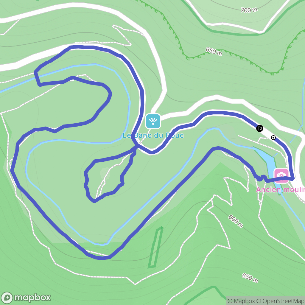 Châteauneuf de Chabre : carte du parcours de randonnée - France