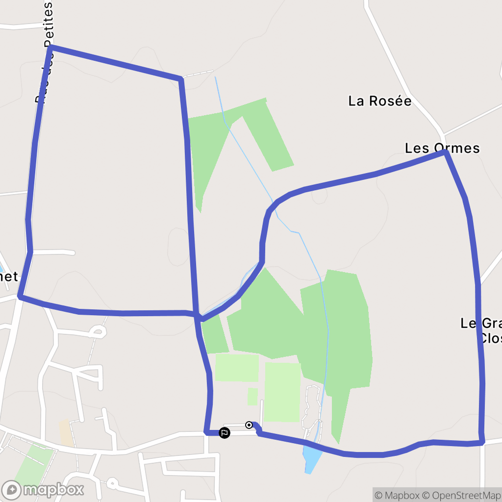 Lamballe-Armor : carte du parcours de randonnée - France