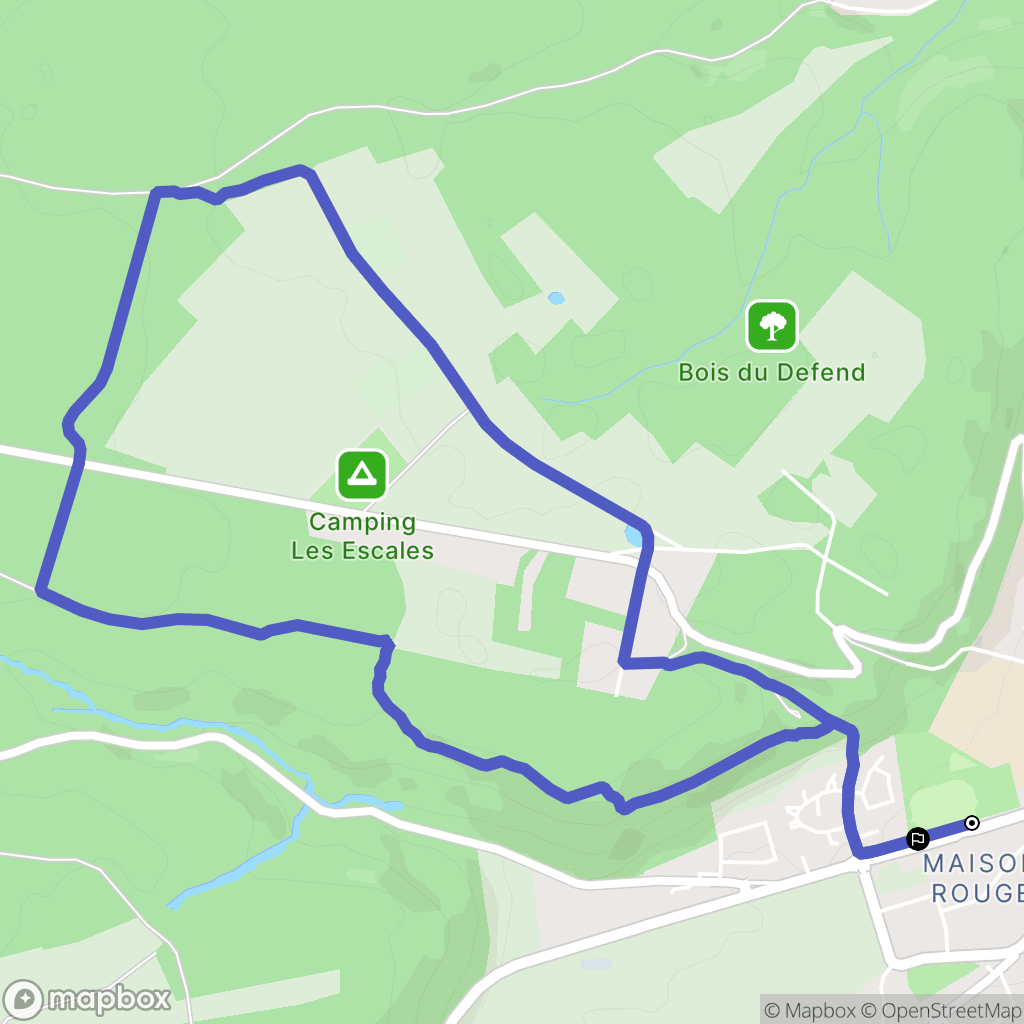 Louviers : carte du parcours de randonnée - France