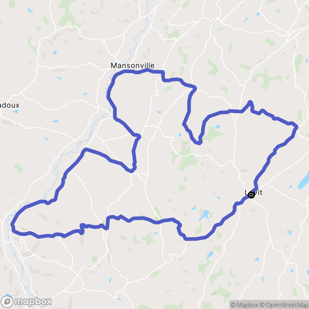 Lavit : carte du parcours de randonnée - France