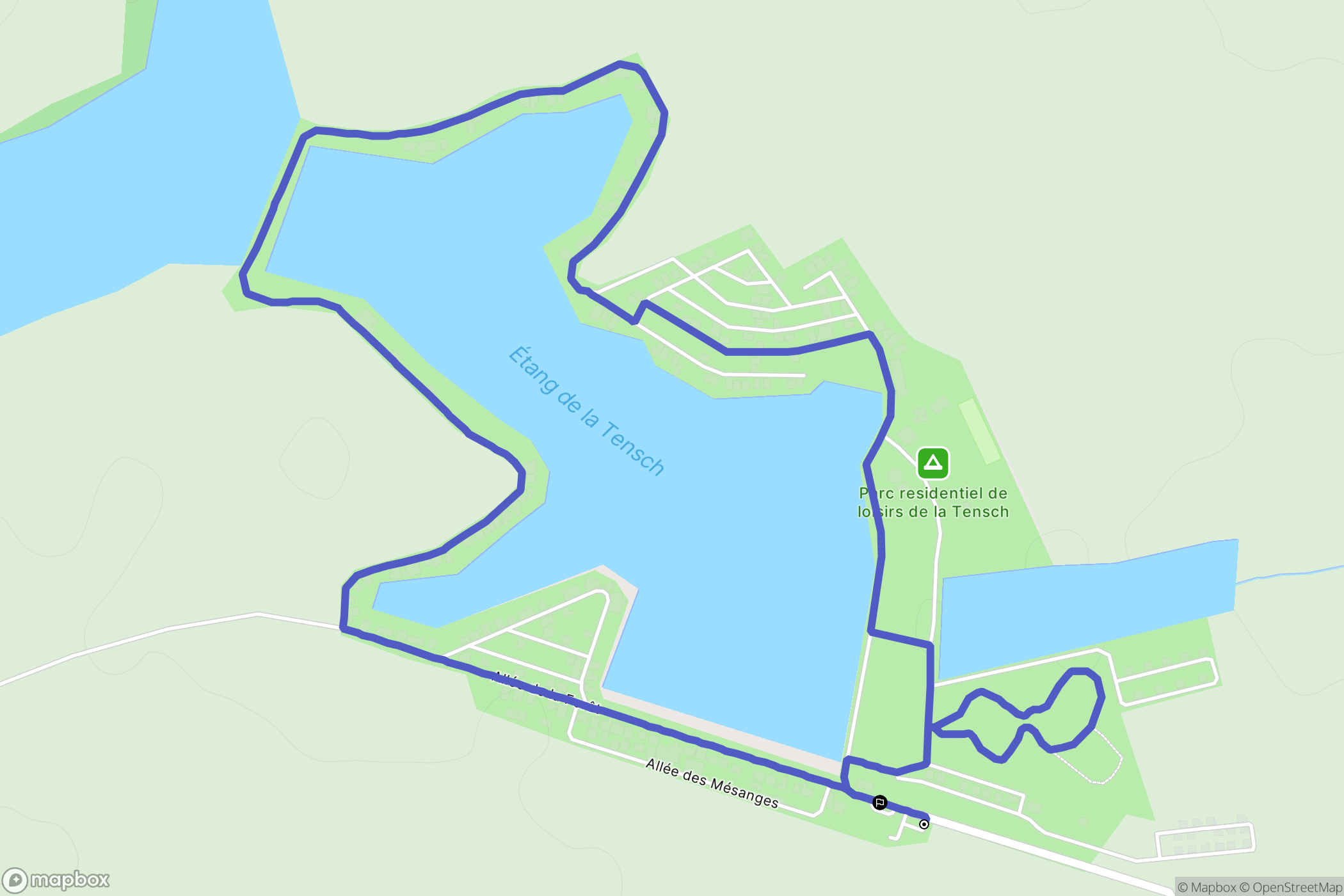 Grostenquin : carte du parcours de randonnée - France