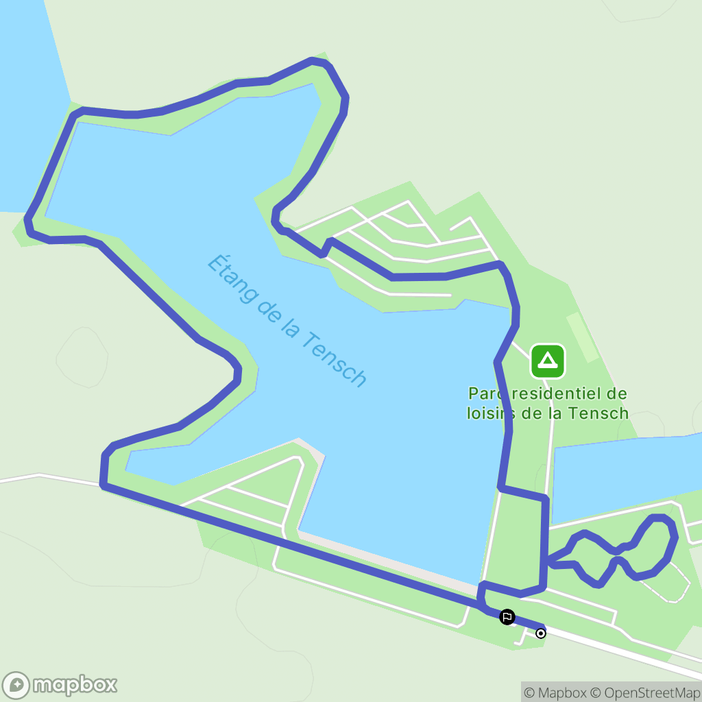 Grostenquin : carte du parcours de randonnée - France
