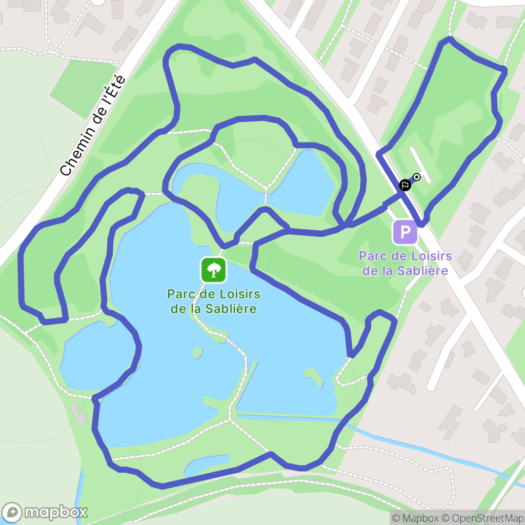 Challans : carte du parcours de randonnée - France