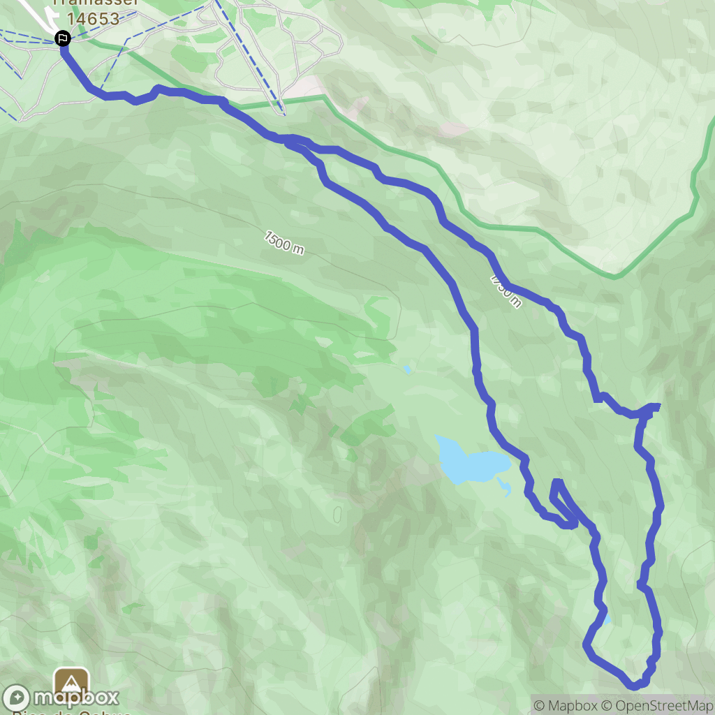 Beaucens : carte du parcours de randonnée - France