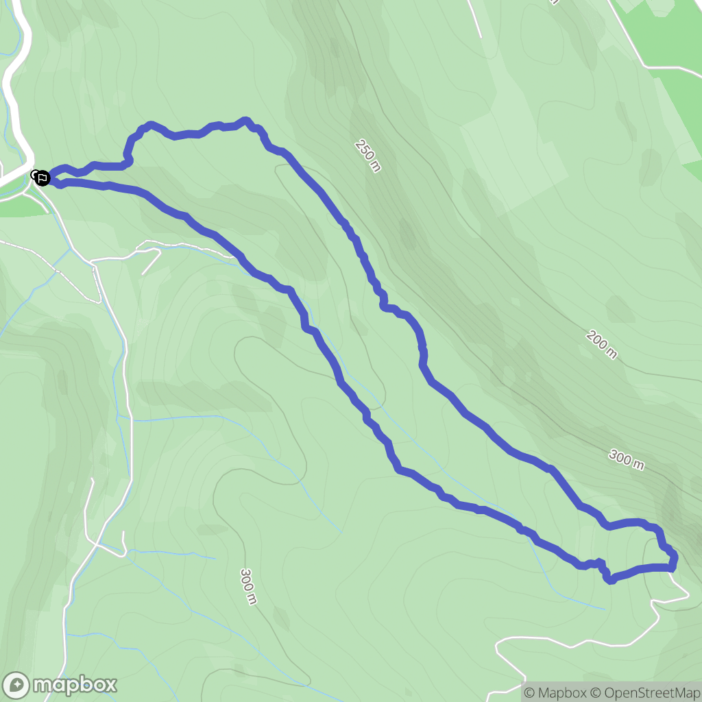 Fontjoncouse : carte du parcours de randonnée - France