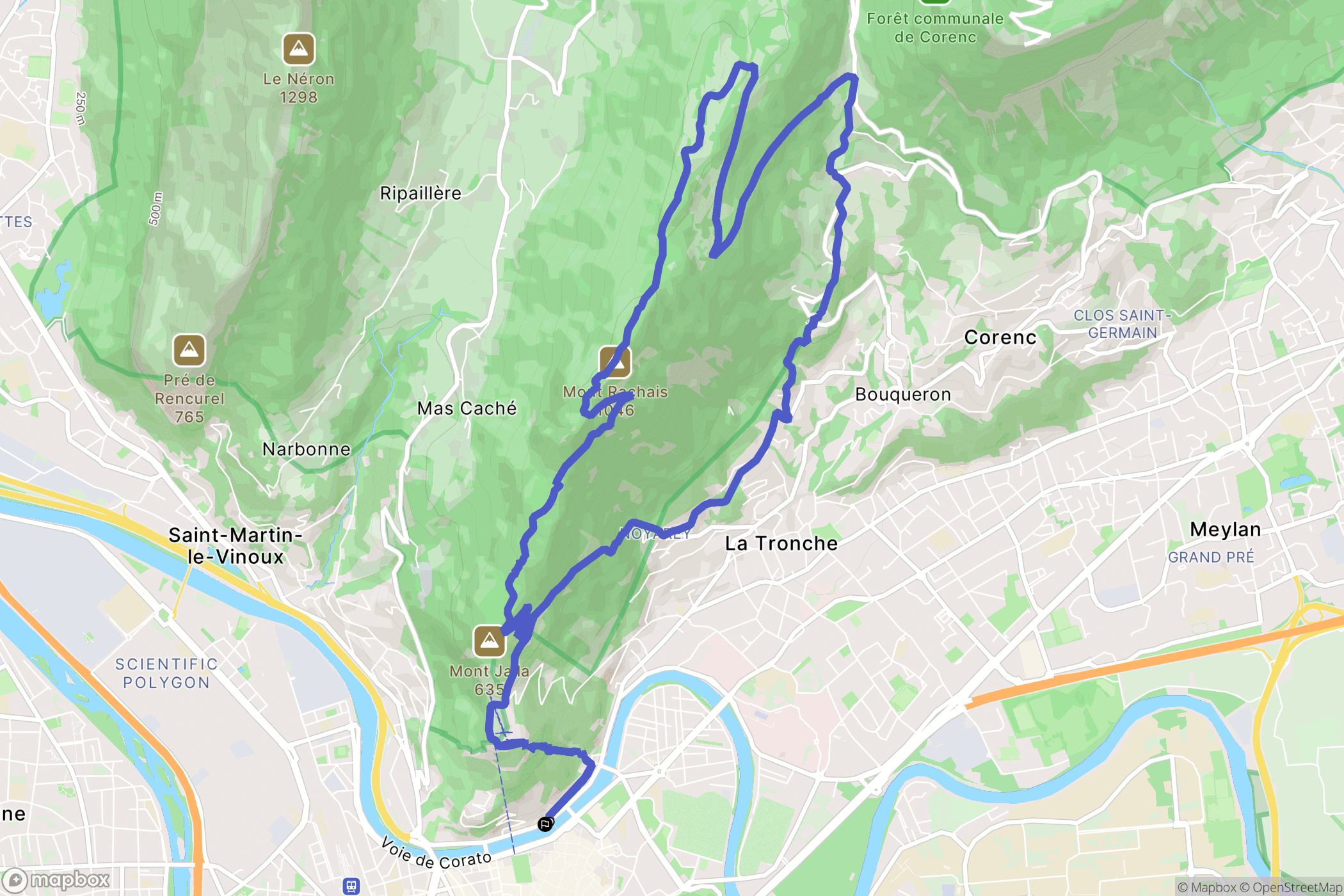 Corenc: routekaart voor buitenactiviteiten - France