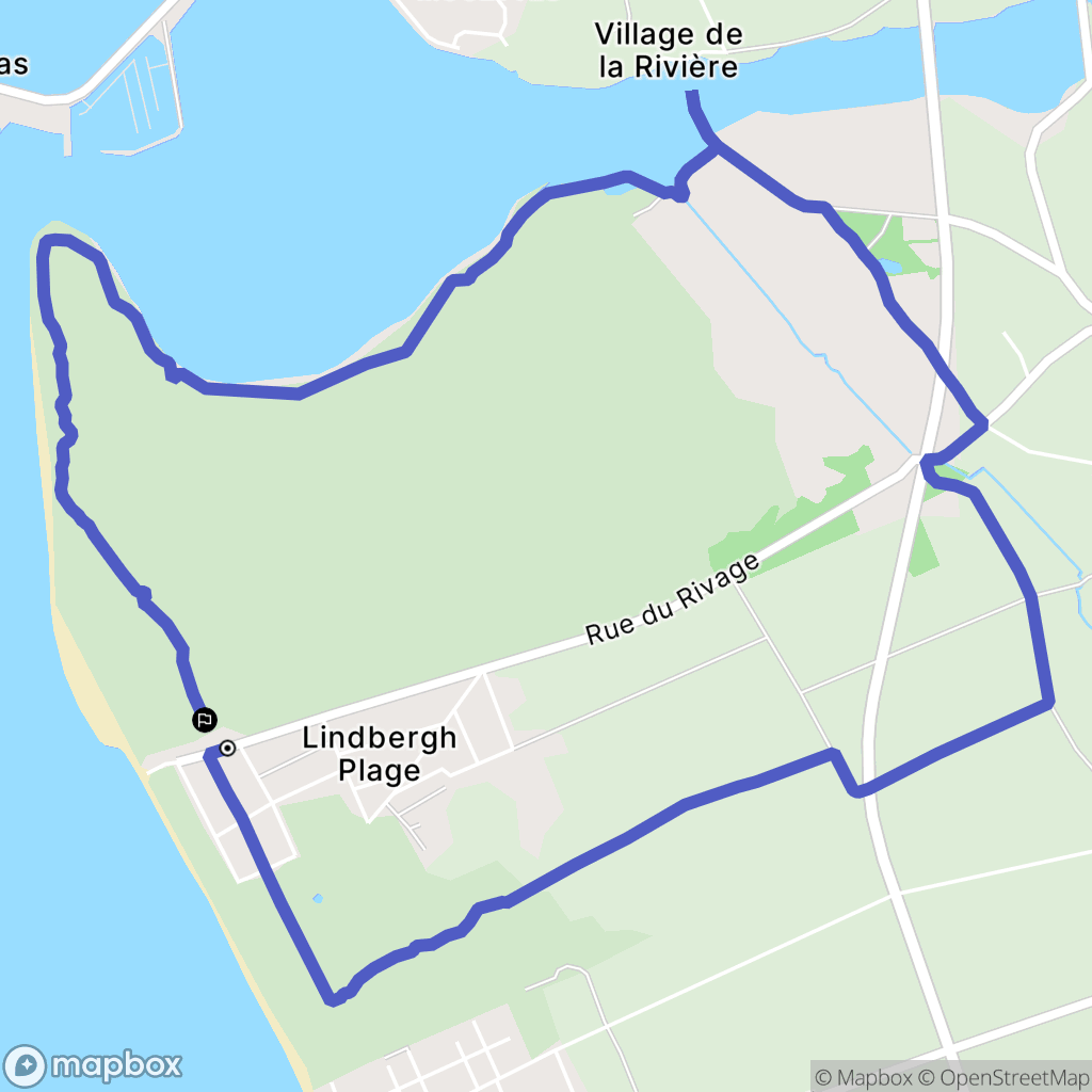 Port-Bail-sur-Mer : carte du parcours de randonnée - France