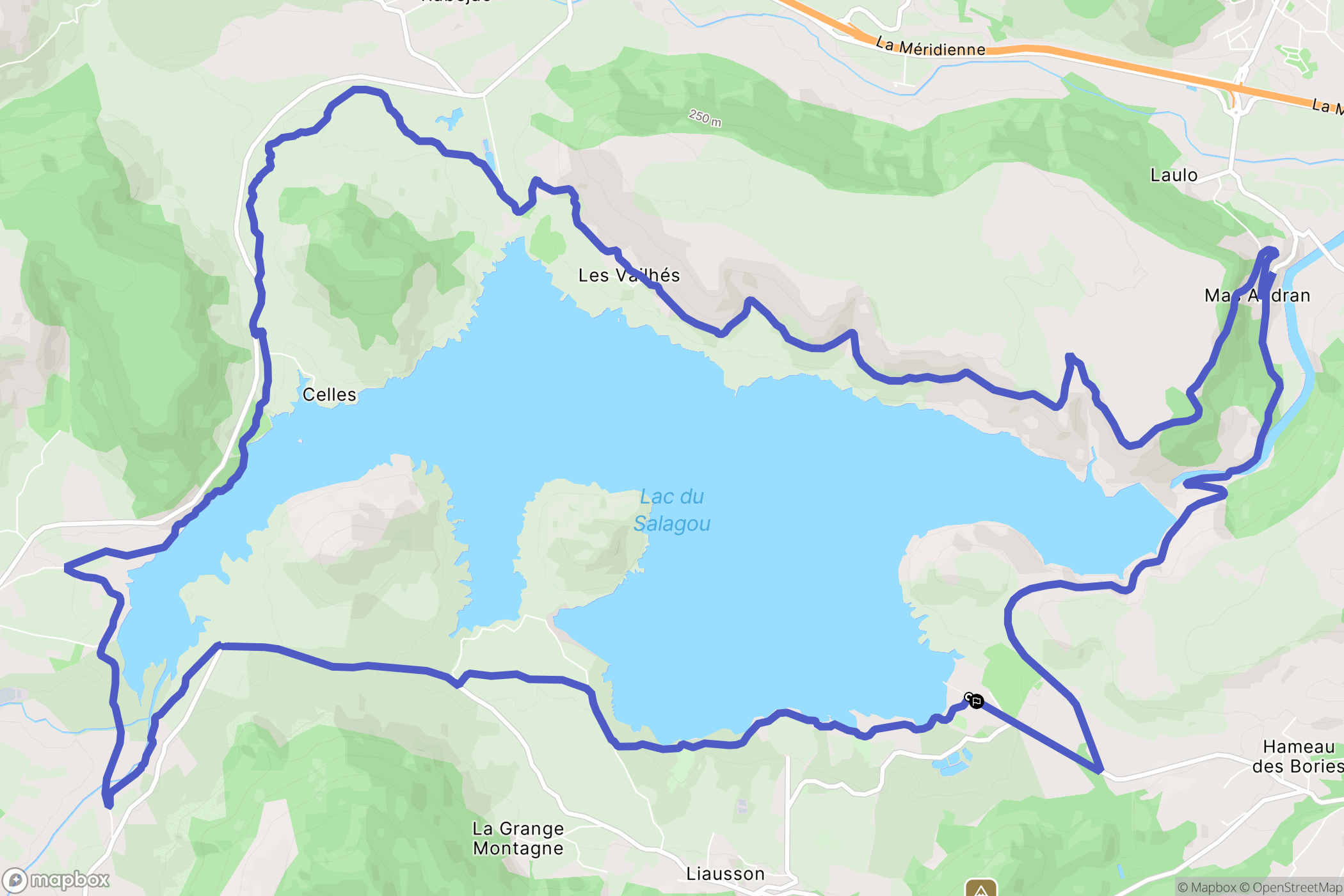 Clermont-l'Hérault : carte du parcours de randonnée - France