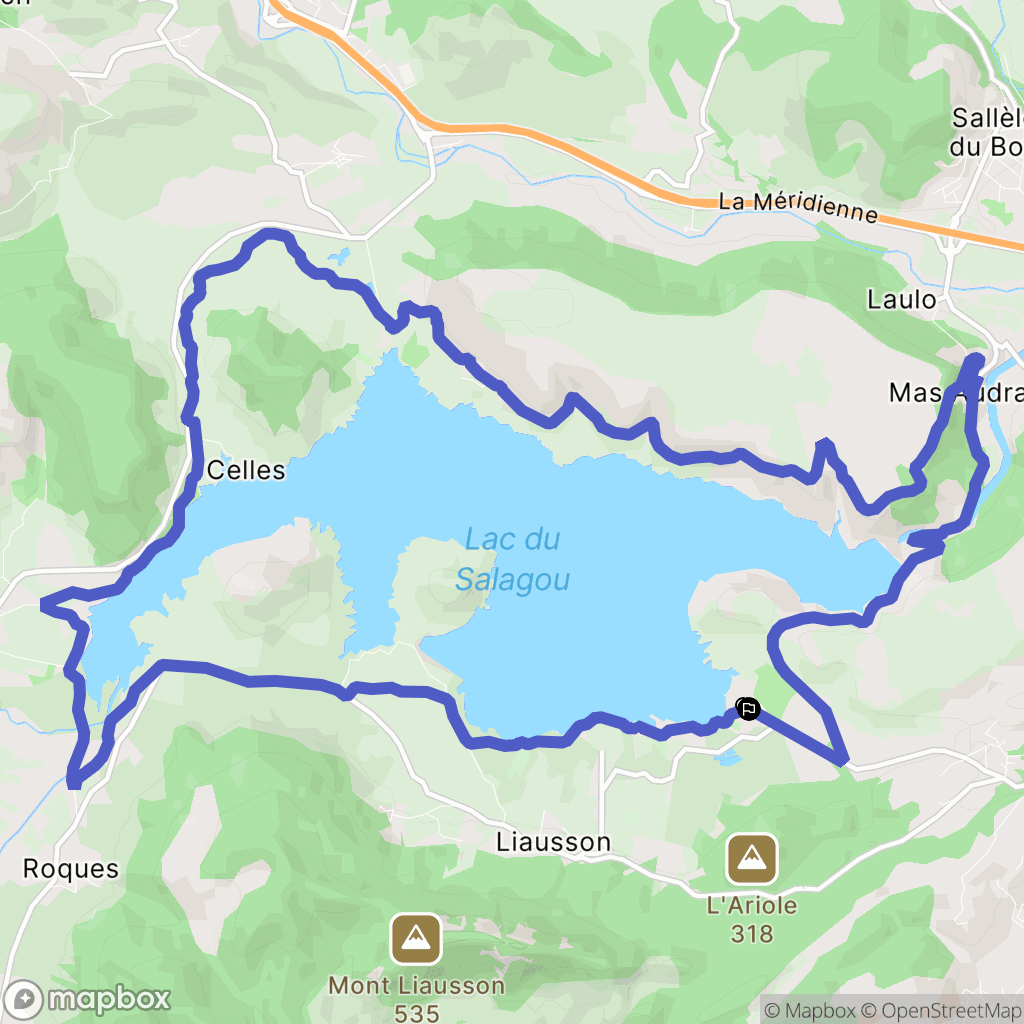 Clermont-l'Hérault : carte du parcours de randonnée - France