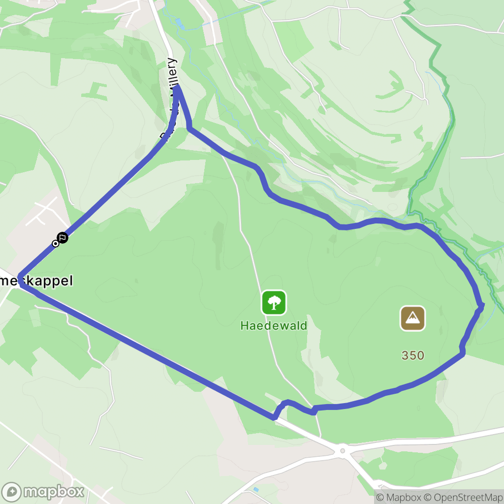 Bliesbruck : carte du parcours de randonnée - France
