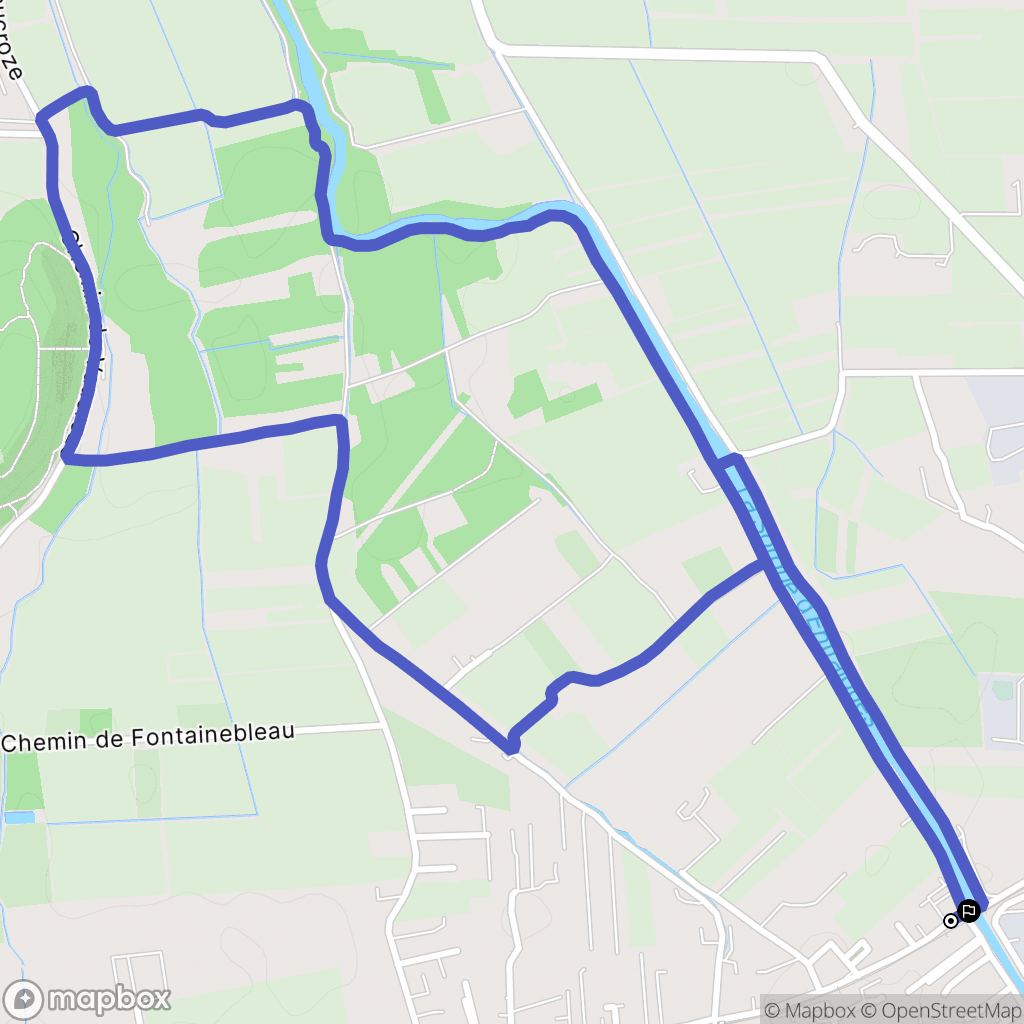 Entraigues-sur-la-Sorgue : carte du parcours de randonnée - France