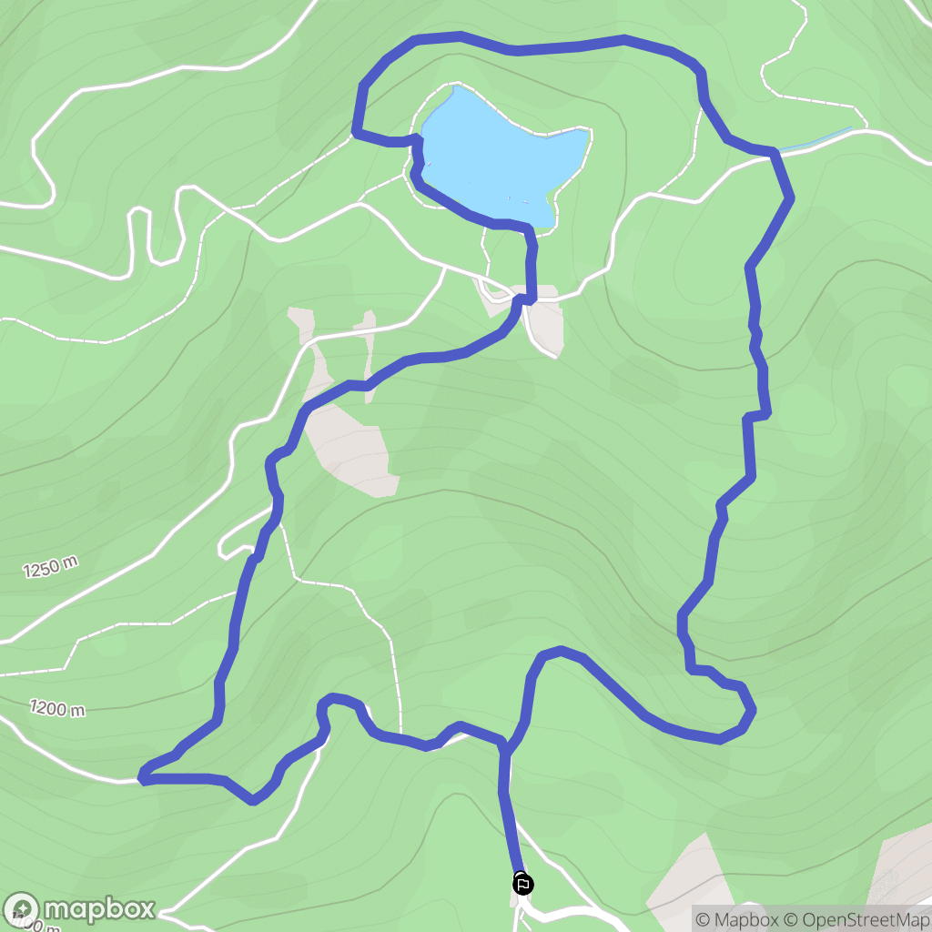Servoz : carte du parcours de randonnée - France