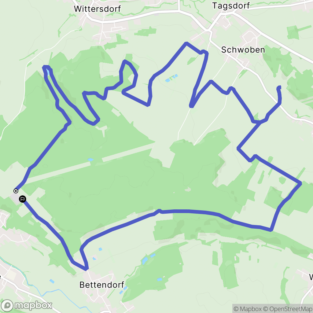 Hirsingue : carte du parcours de randonnée - France