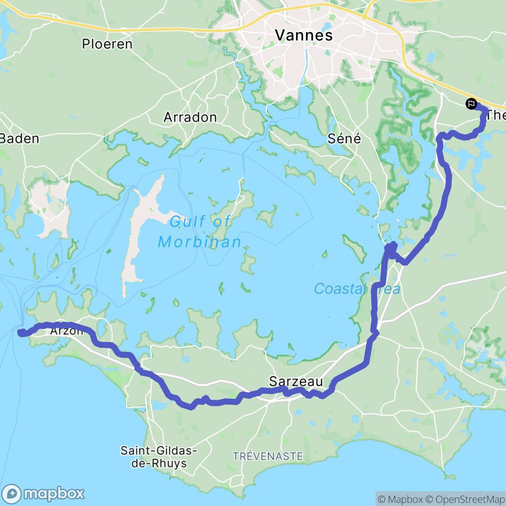 Theix-Noyalo : carte du parcours de randonnée - France