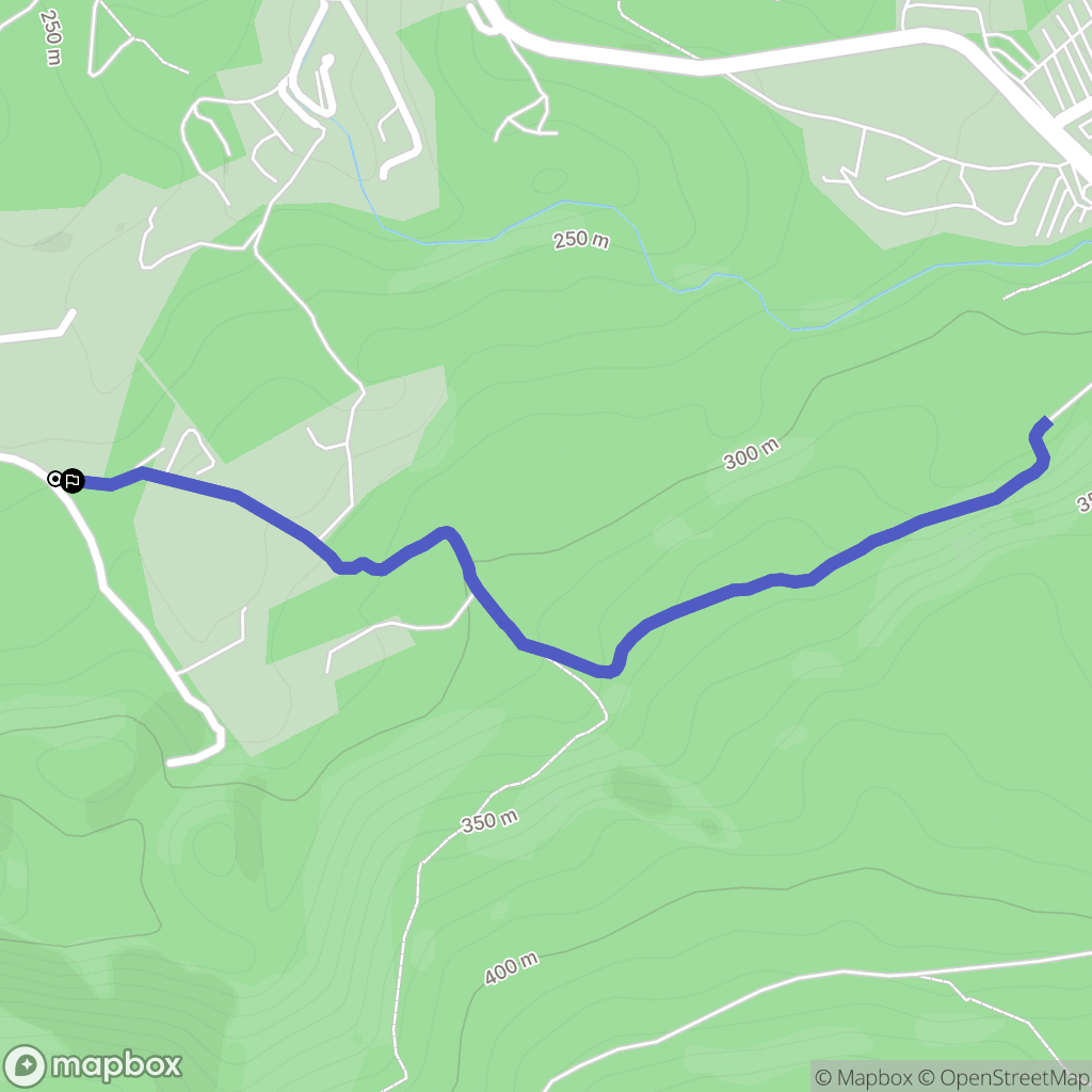 Cuges-les-Pins : carte du parcours de randonnée - France