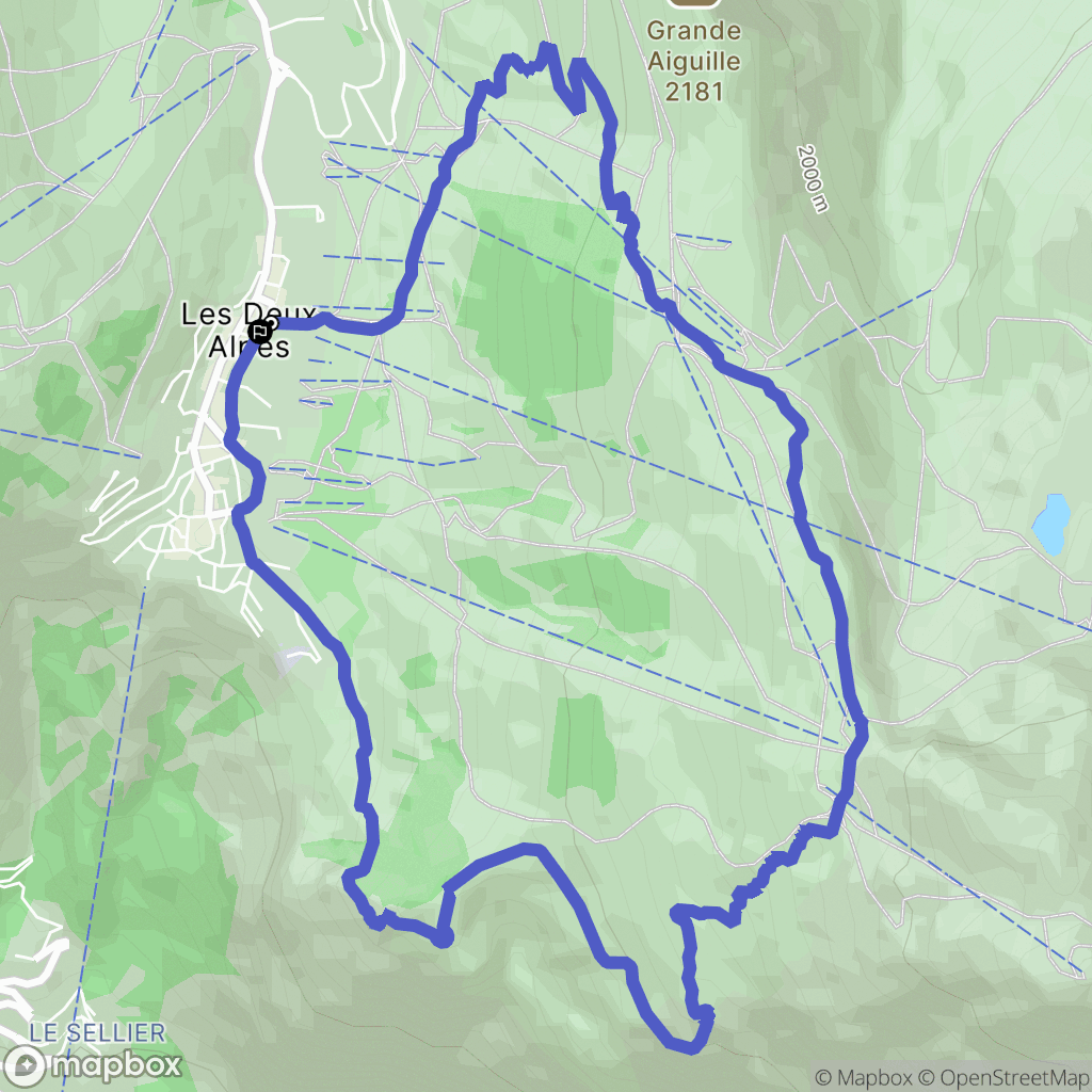 Les Deux Alpes: routekaart voor buitenactiviteiten - France