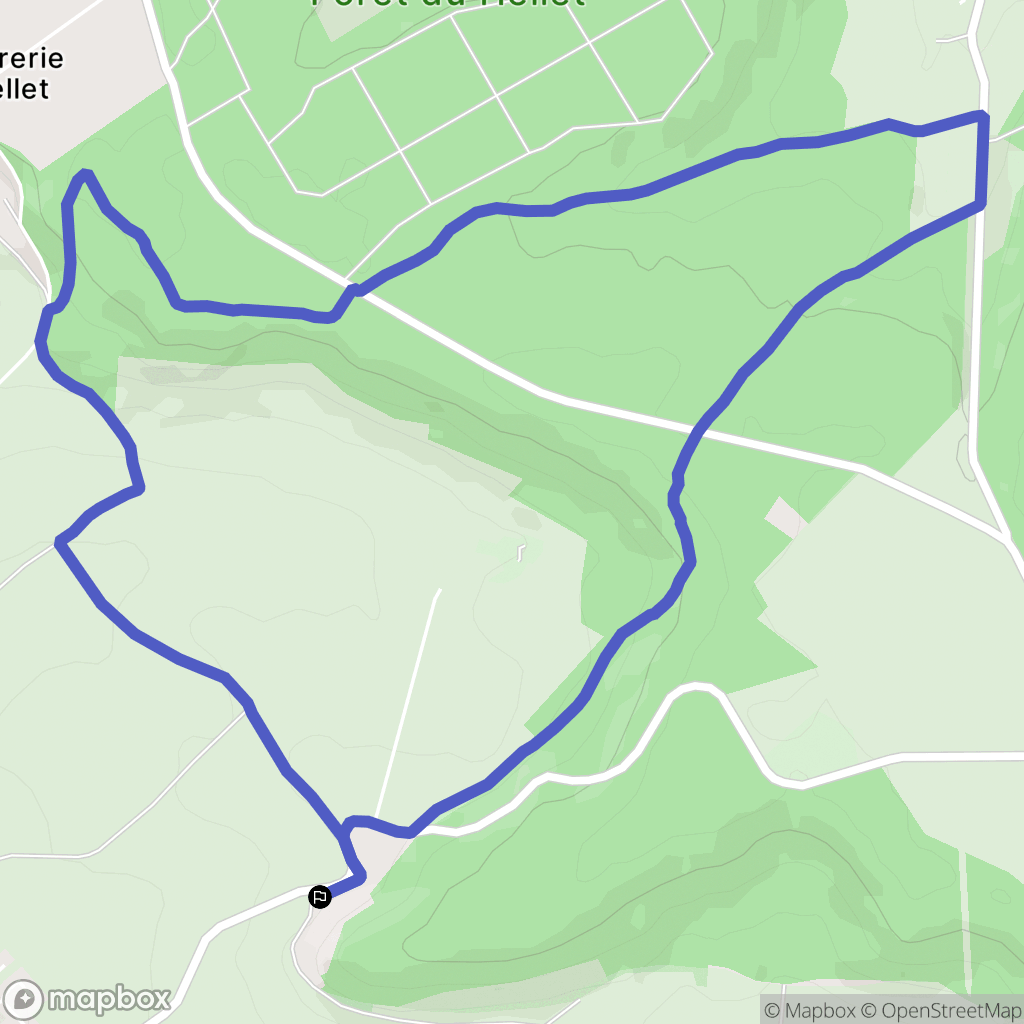 Mesnières-en-Bray : carte du parcours de randonnée - France