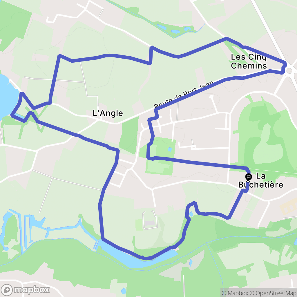 Carquefou : carte du parcours de randonnée - France