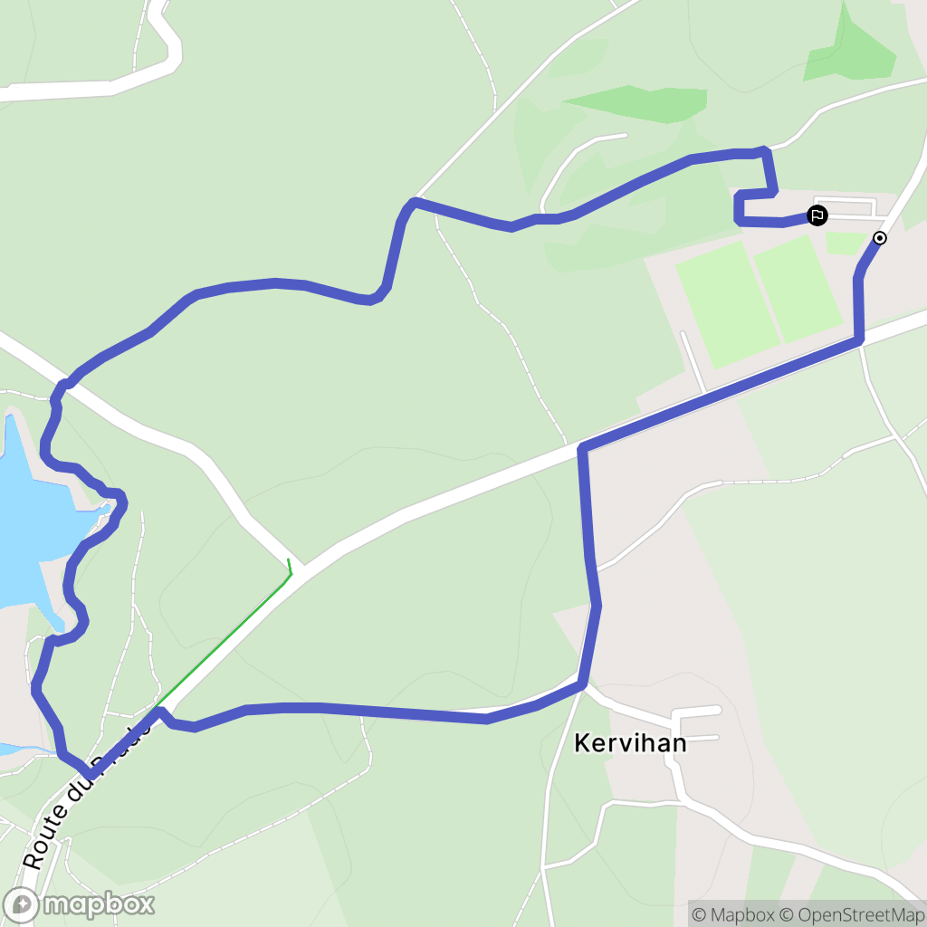 Saint-Pierre-Quiberon : carte du parcours de randonnée - France