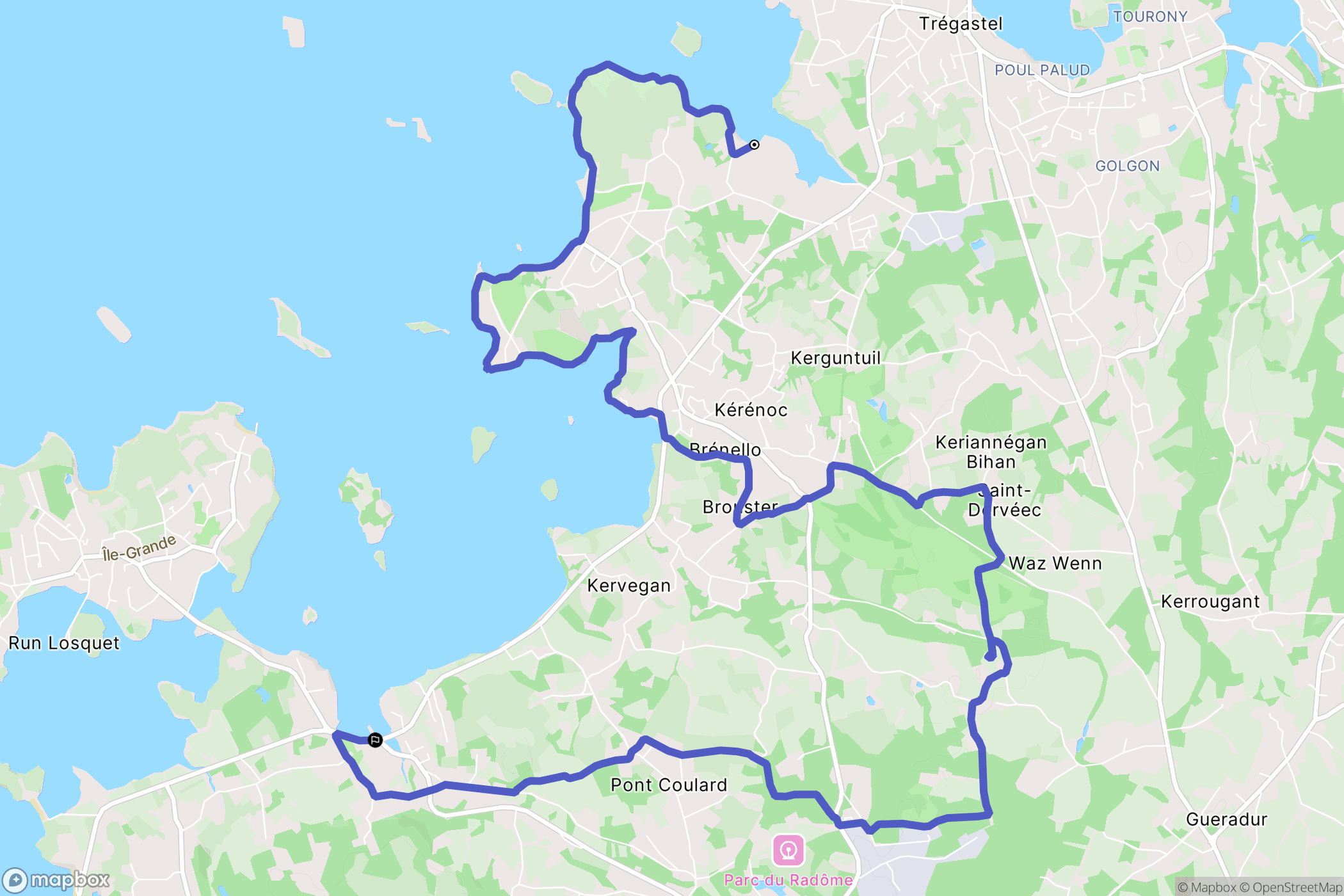 Trégastel: routekaart voor buitenactiviteiten - France
