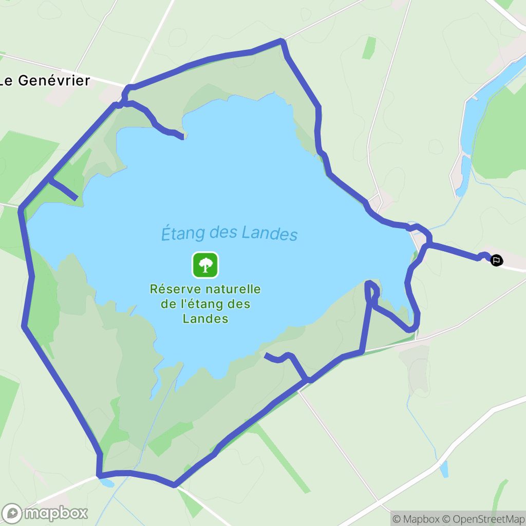 Lussat : carte du parcours de randonnée - France