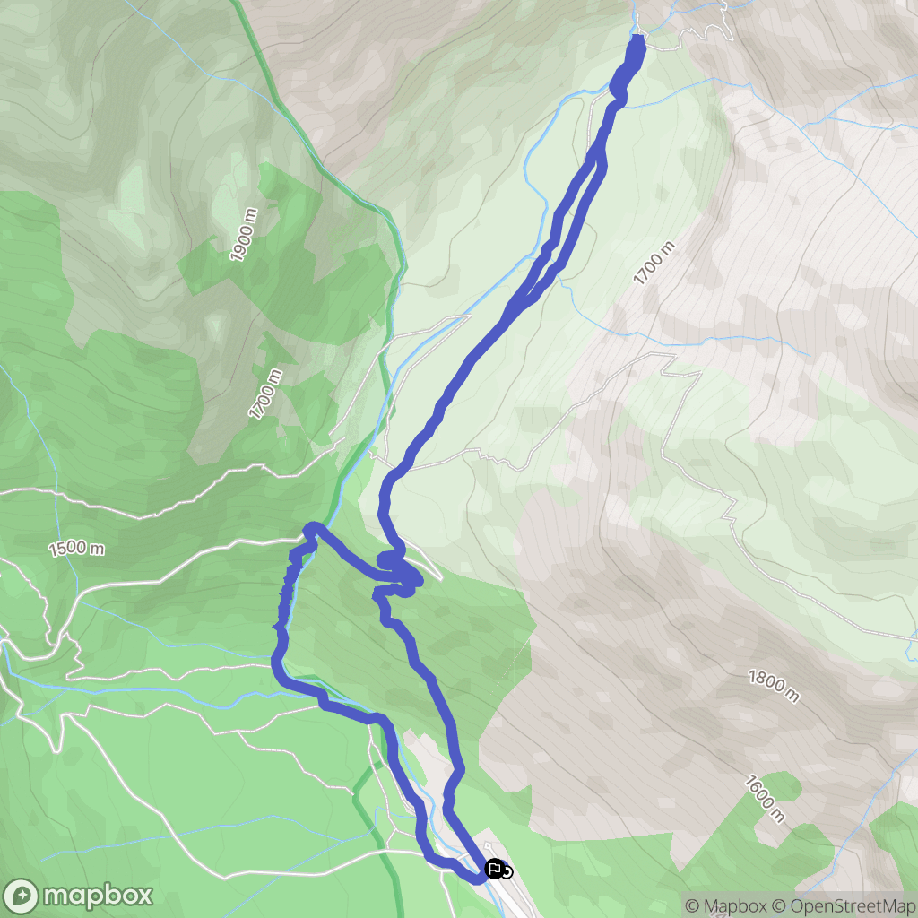Espierba : carte du parcours de randonnée - Spain