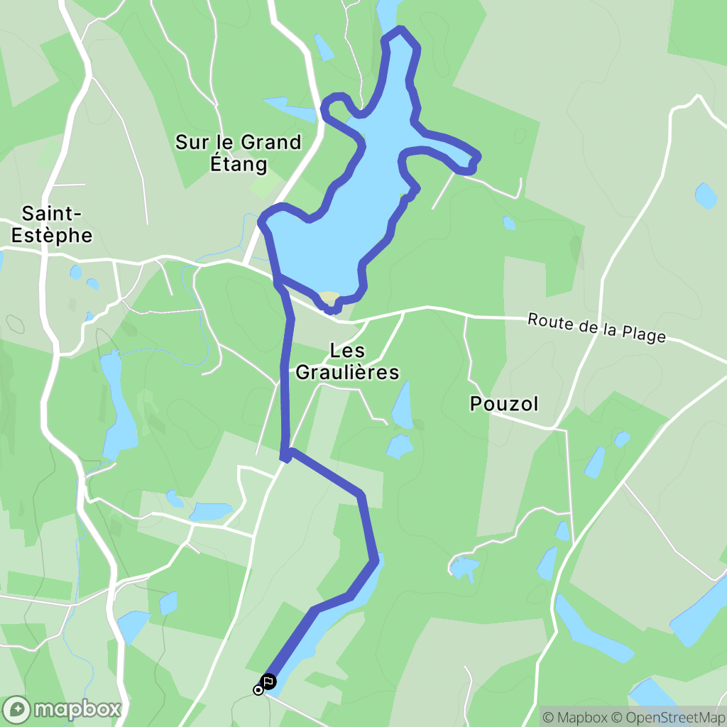 Saint Estèphe : carte du parcours de randonnée - France