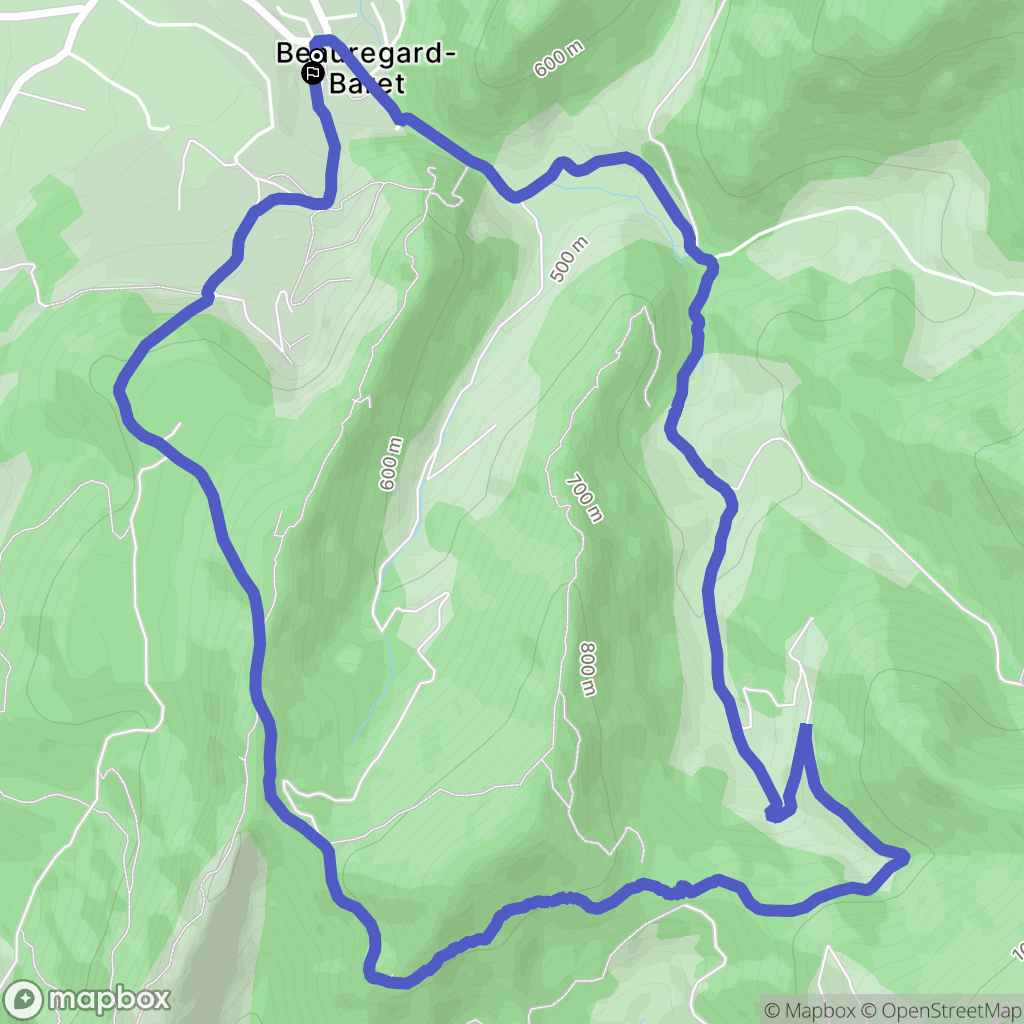 Rochefort-Samson : carte du parcours de randonnée - France
