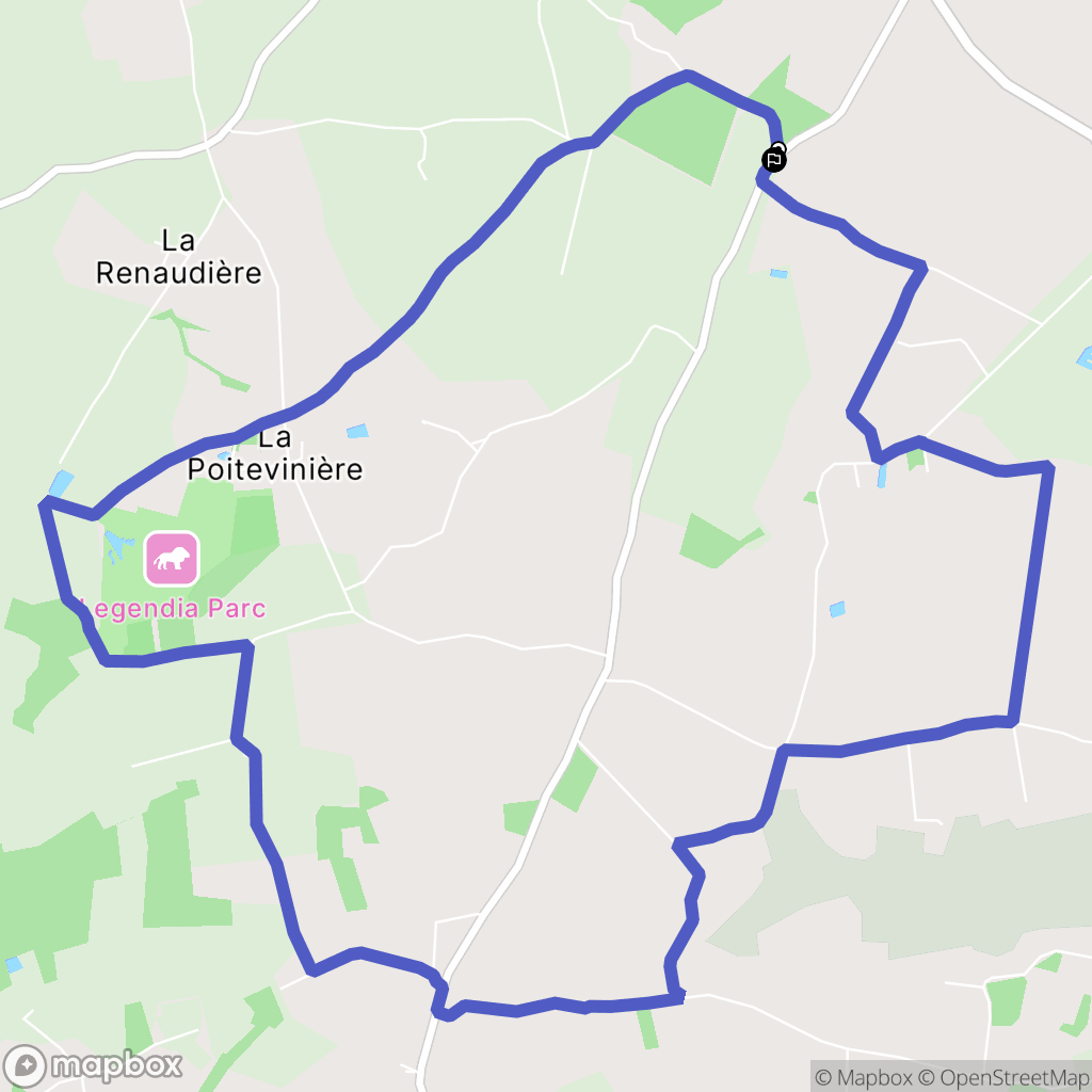 Frossay : carte du parcours de randonnée - France