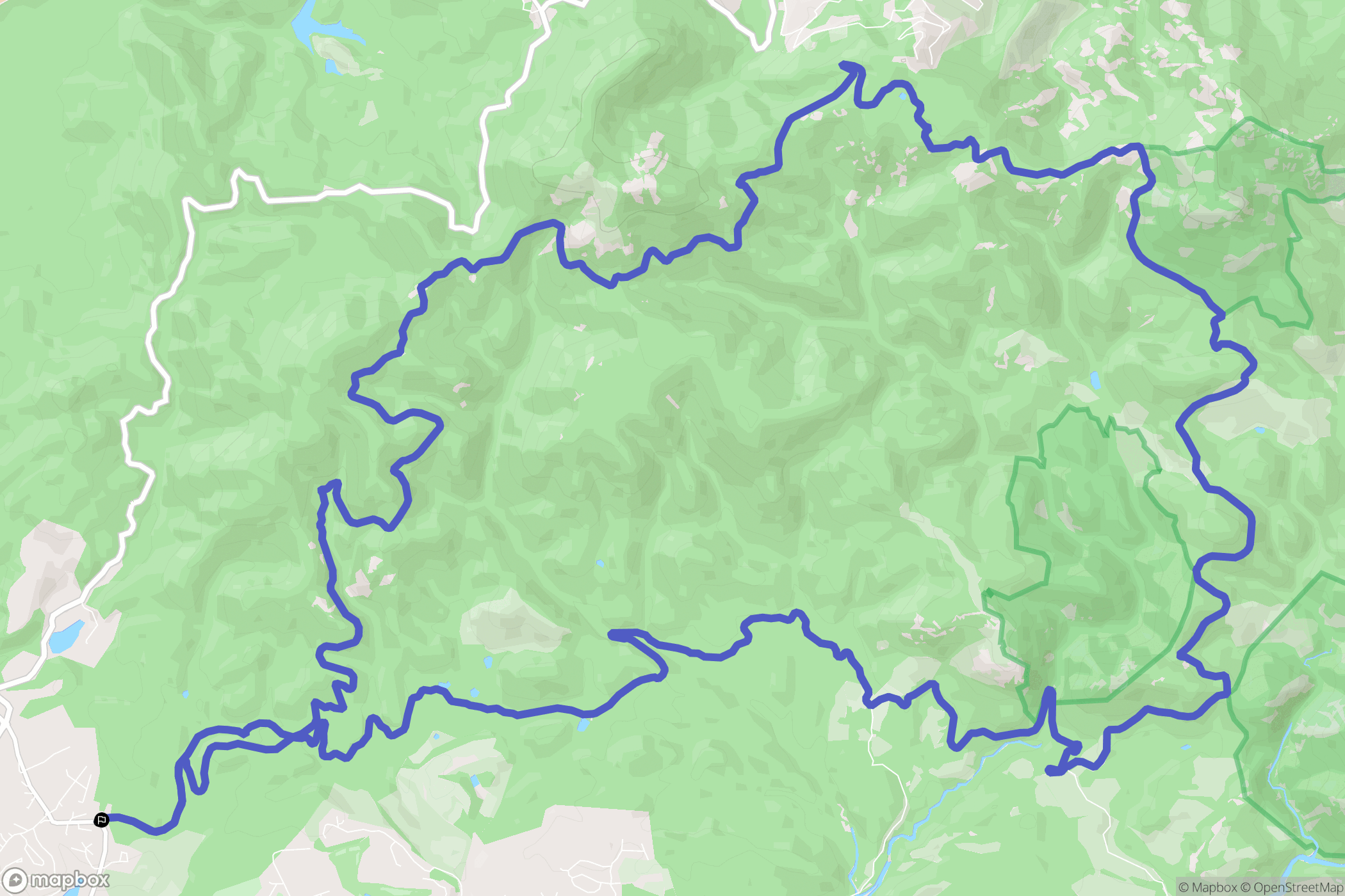 Fréjus : carte du parcours de randonnée - France