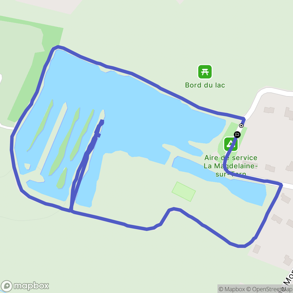 La Magdelaine-sur-Tarn : carte du parcours de randonnée - France