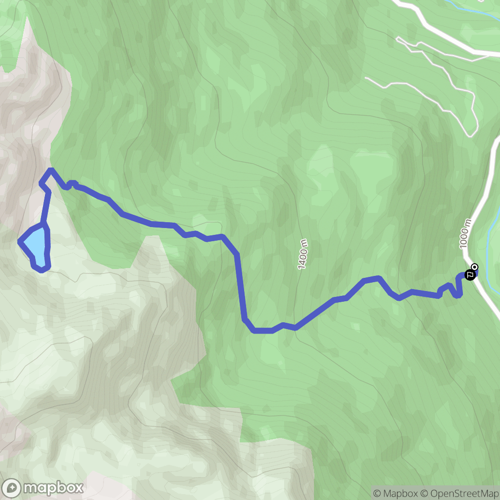 Laruns : carte du parcours de randonnée - France