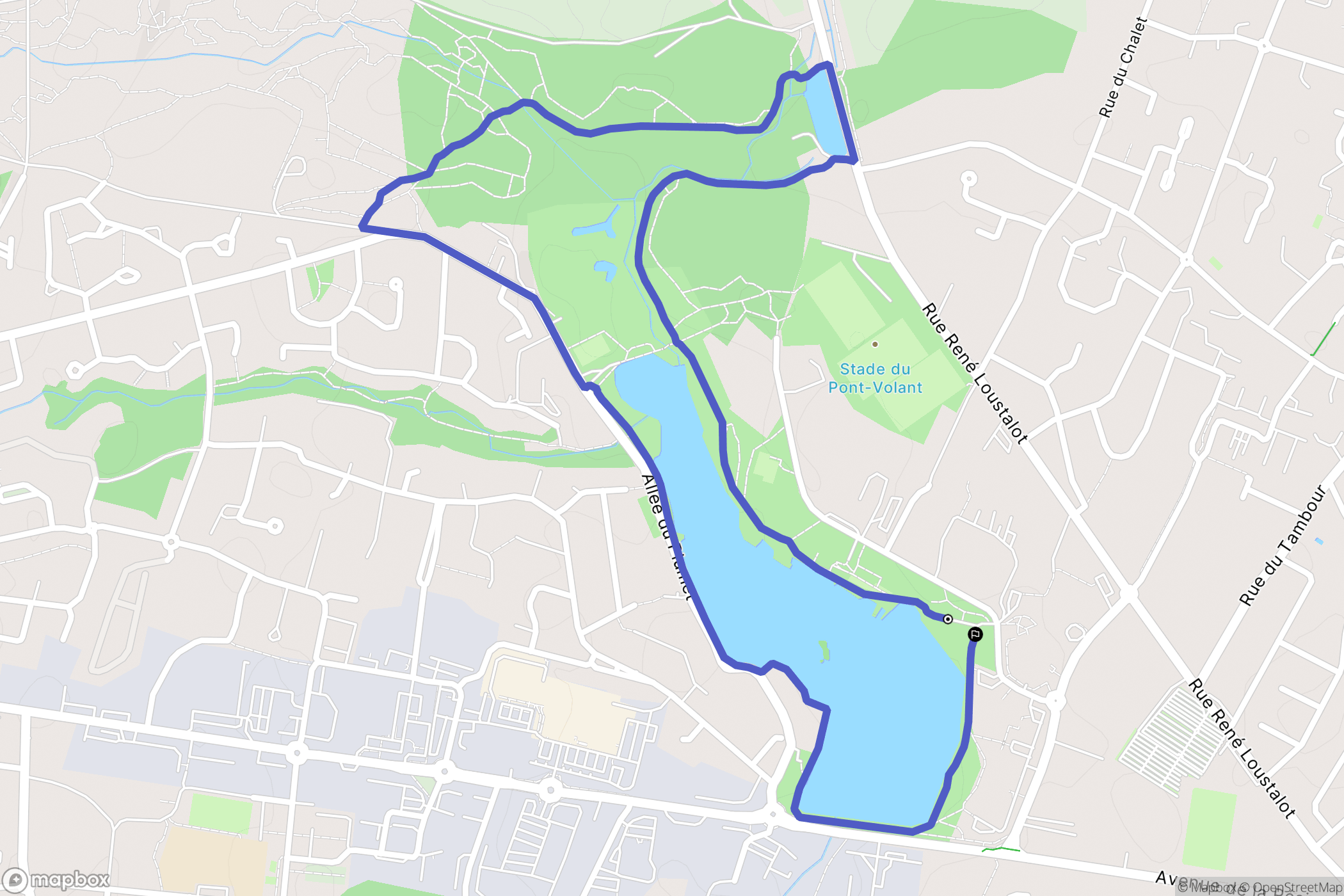 Saint-Paul-lès-Dax : carte du parcours de randonnée - France