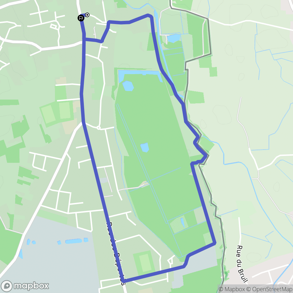 Crespin : carte du parcours de randonnée - France