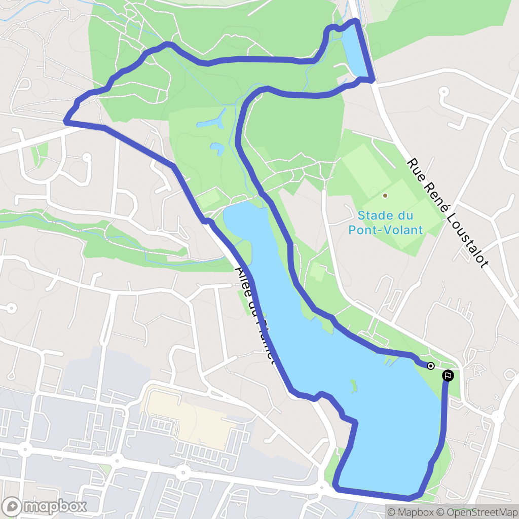 Saint-Paul-lès-Dax : carte du parcours de randonnée - France