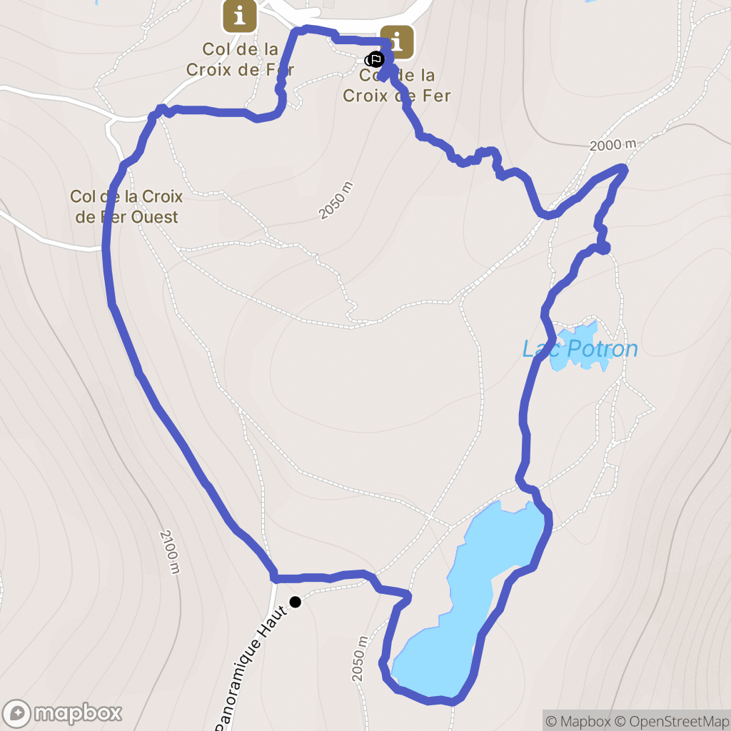 Saint-Sorlin-d'Arves : carte du parcours de randonnée - France