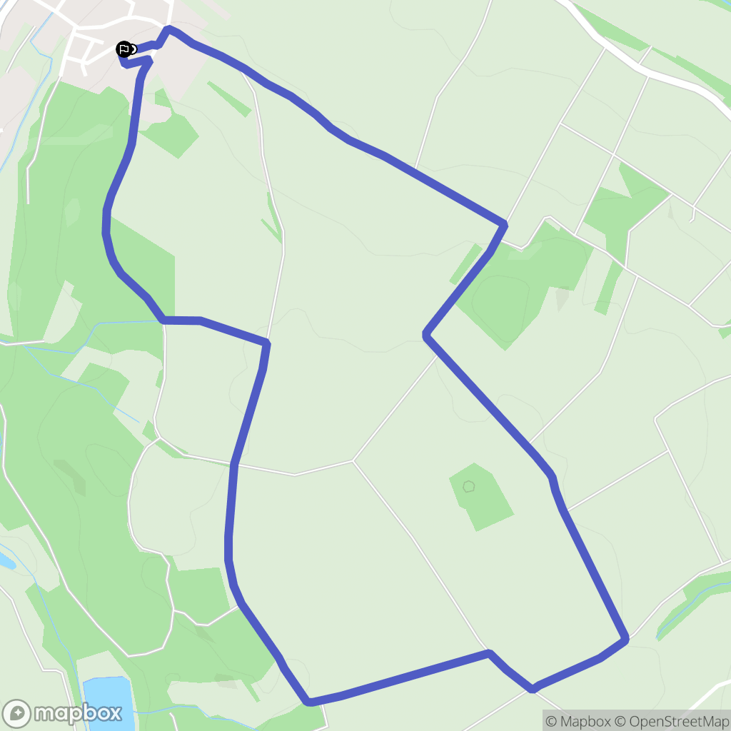 Hirtzbach : carte du parcours de randonnée - France