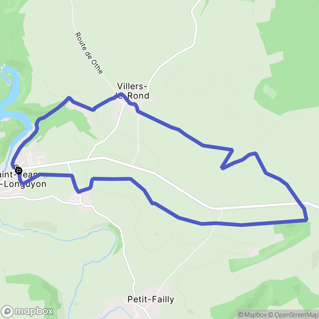 Saint-Jean-lès-Longuyon : carte du parcours de randonnée - France