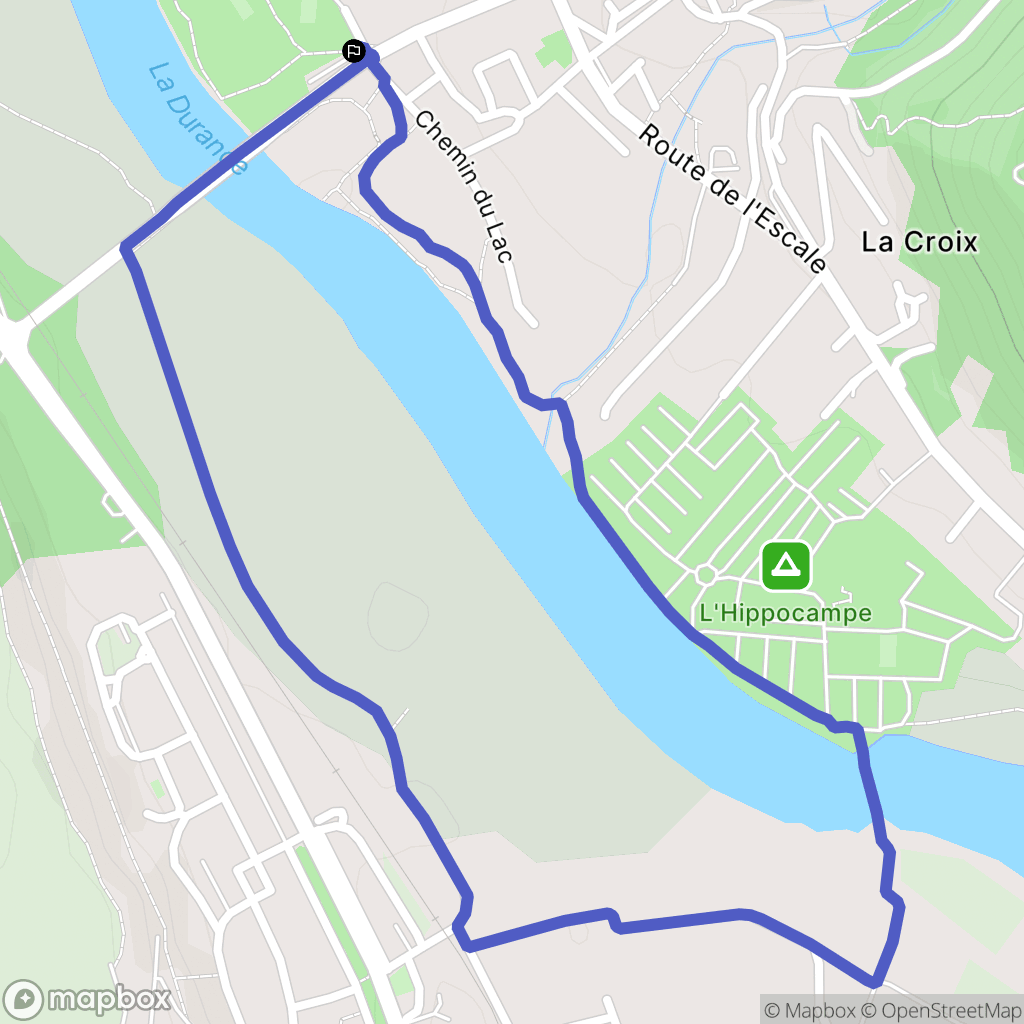 Volonne : carte du parcours de randonnée - France