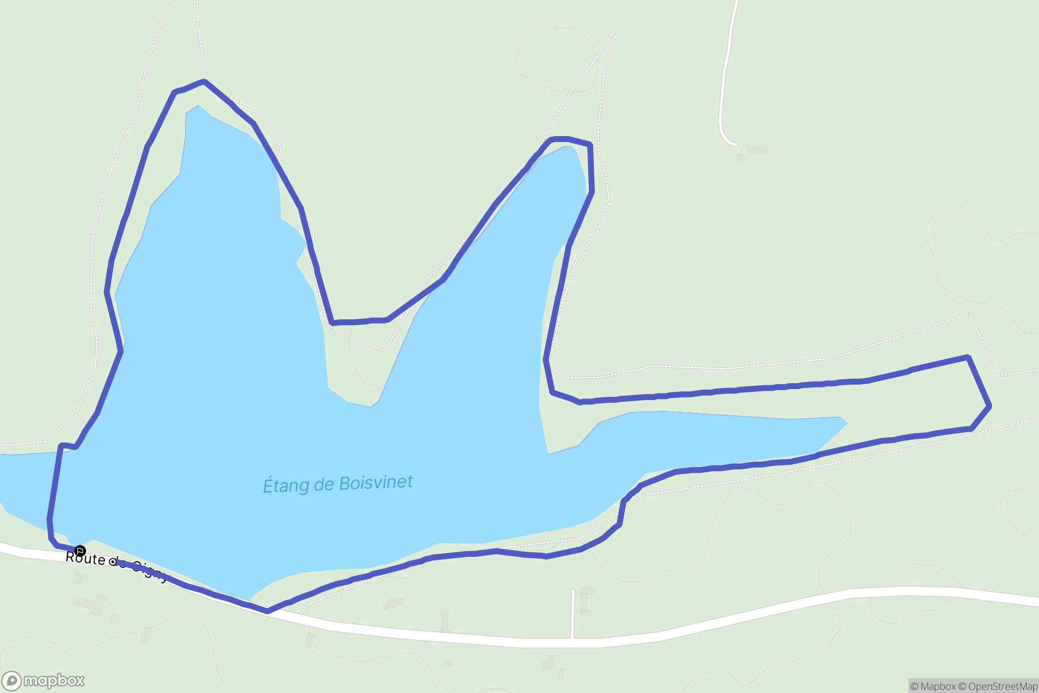 Le Plessis-Dorin : carte du parcours de randonnée - France