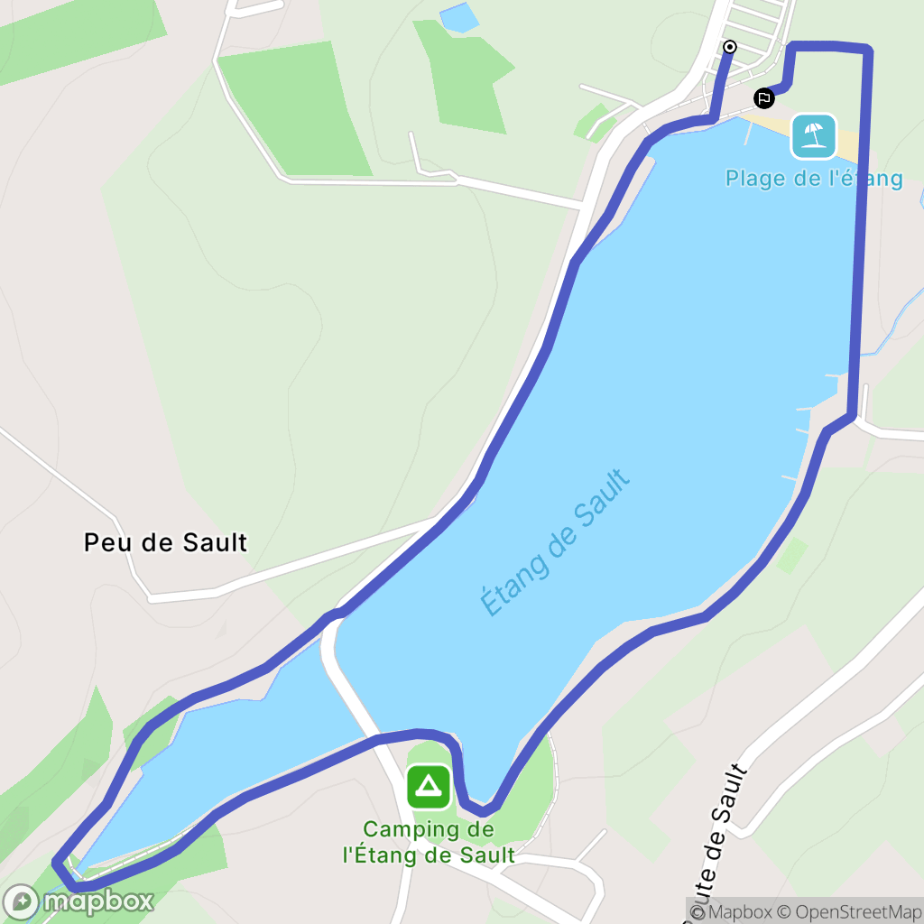Prémilhat : carte du parcours de randonnée - France