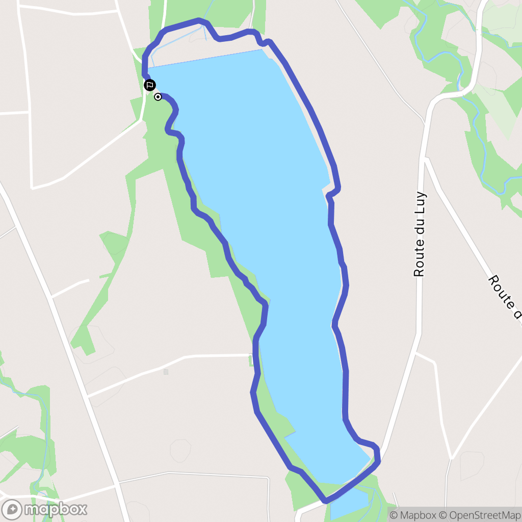 Mazerolles : carte du parcours de randonnée - France