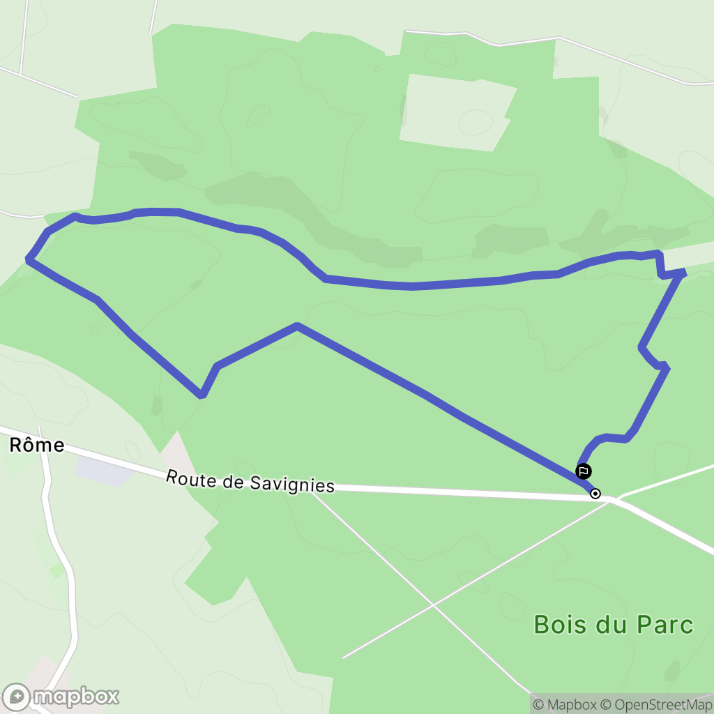 Le Mont-Saint-Adrien : carte du parcours de randonnée - France