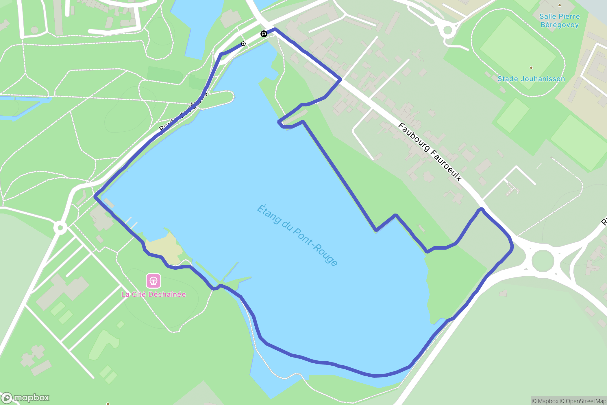 Le Quesnoy : carte du parcours de randonnée - France
